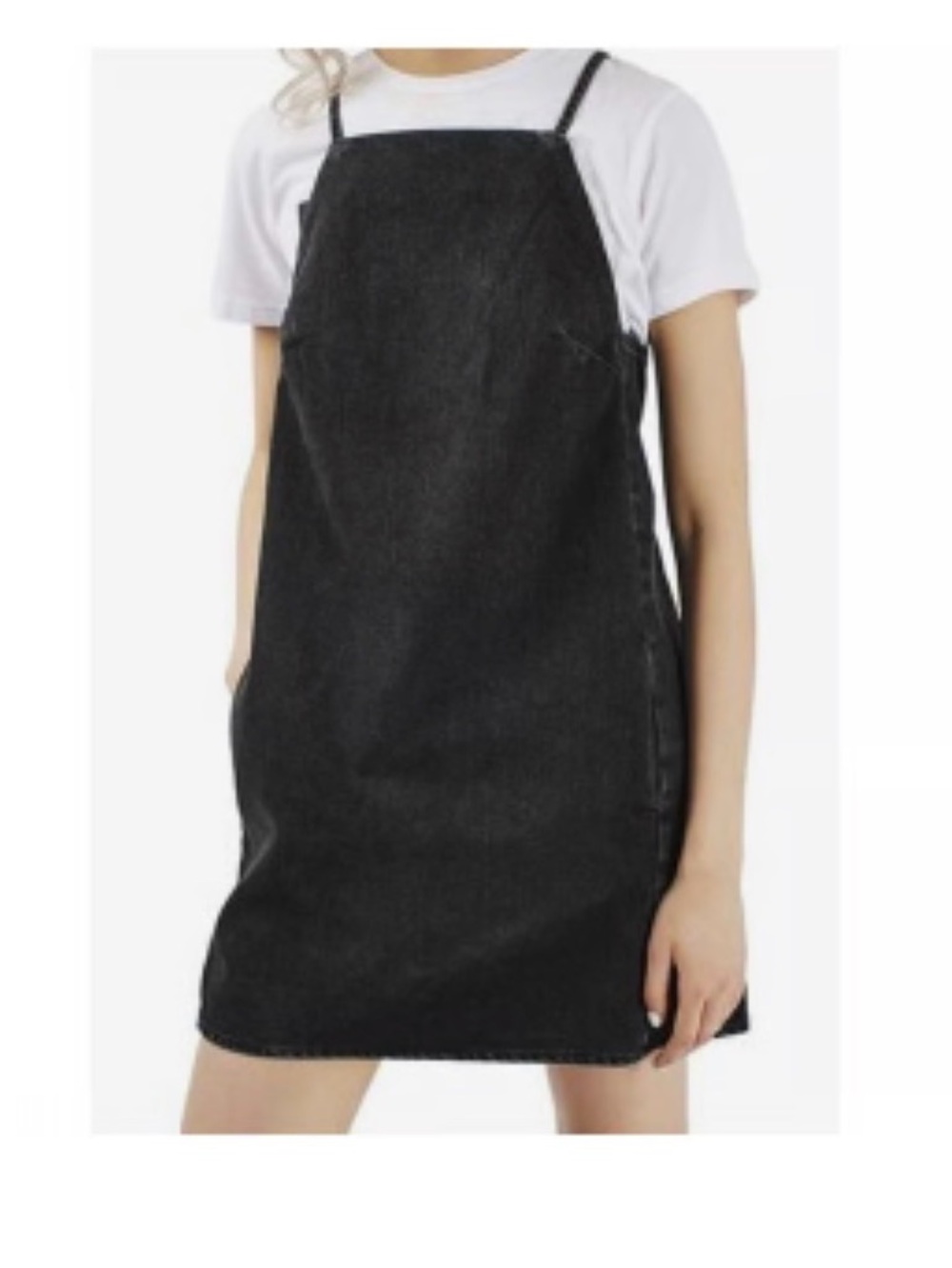 Topshop Moto Black Women's Pinafore Skirt